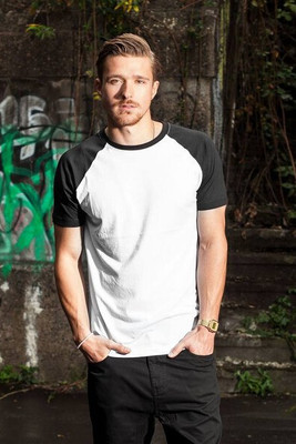 Radsow RBY007 - Trendy Raglan Sleeve Baseball Tee for Sports Fans