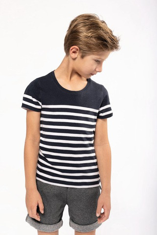 Kariban K3035 - T-shirt marin col rond Bio enfant