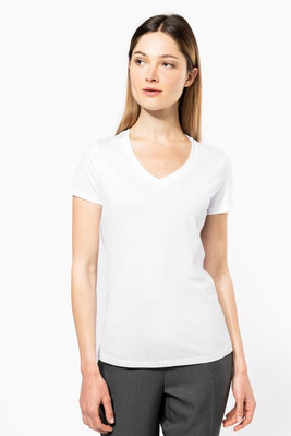 Kariban K3003 - Ladies' Supima® V-neck short sleeve t-shirt