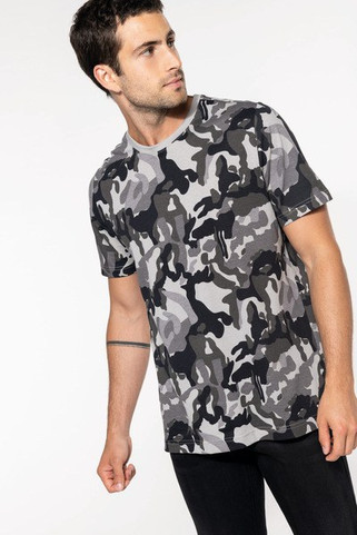 Kariban K3030 - Mens short-sleeved camo t-shirt