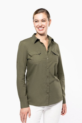 Kariban K591 - Ladies' long sleeved safari shirt