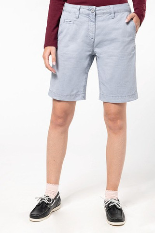 Kariban K753 - Ladies washed effect bermuda shorts