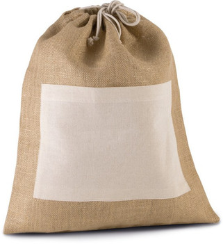 Kimood KI0239 - Eco-Friendly Jute Bag with Shimmer Detail