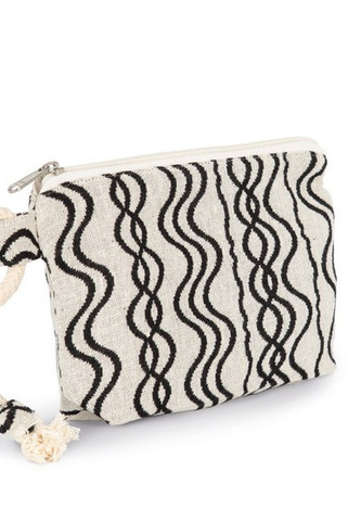 Kimood KI5704 - Pochette zippée recyclé - Motif vague
