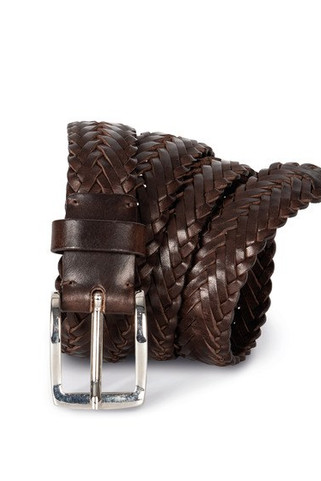 K-up KP821 - Leather plaited belt