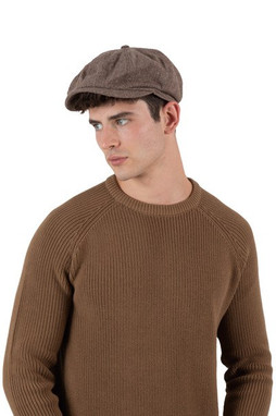 K-up KP614 - Trendy Wool Blend Flat Cap with Tear-Away Label