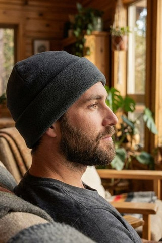 K-up KP884 - Recycled microfleece beanie with turn-up