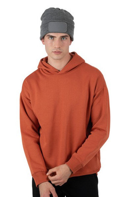 K-up KP895 - Strickmütze mit Baumwollpatch für Personalisierung