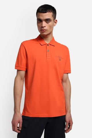 NAPAPIJRI NP0A4GDL - Polo Classique en Coton avec Logo Imprimé