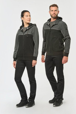 WK. Designed To Work WK450 - Unisex 3-layer two-tone BIONIC softshell jacket