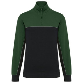 WK. Designed To Work WK404 - Unisex zipped neck eco-friendly sweatshirt