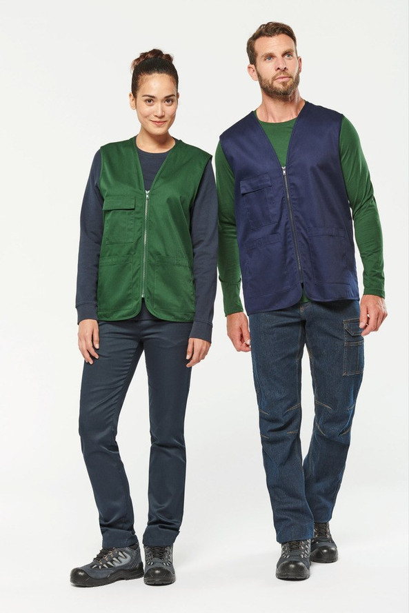 WK. Designed To Work WK608 - Gilet unisex in policotone multitasche