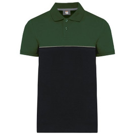 WK. Designed To Work WK210 - Unisex miljövänlig tvåfärgad kortärmad polo shirt