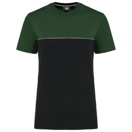 WK. Designed To Work WK304 - Unisex miljövänlig kortärmad tvåfärgad t-shirt