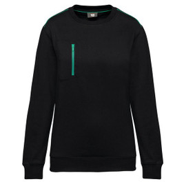 WK. Designed To Work WK403 - Sweat-shirt DayToDay zip poche contrasté unisexe