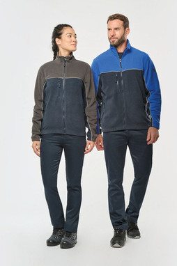 WK. Designed To Work WK904 - Veste micropolaire bicolore écoresponsable unisexe