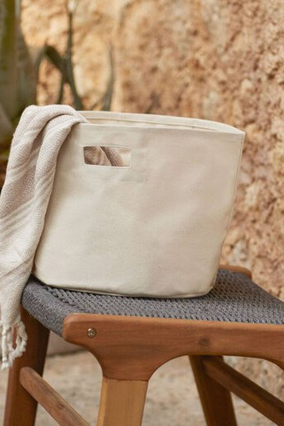 WESTFORD MILL WM574 - Vielseitige Canvas Aufbewahrungskörbe mit Griffen