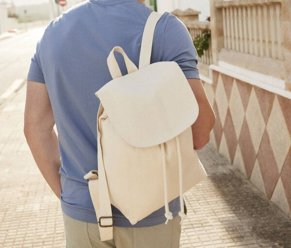 HYBRID | Borsa/zaino In Tessuto Verde Smeraldo E Pelle Decorata | Ecodream - Foto 4