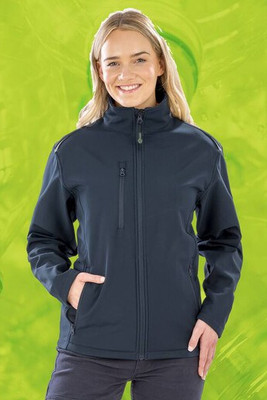 RESULT RS900F - WOMENS RECYCLED 3-LAYER PRINTABLE SOFTSHELL JACKET