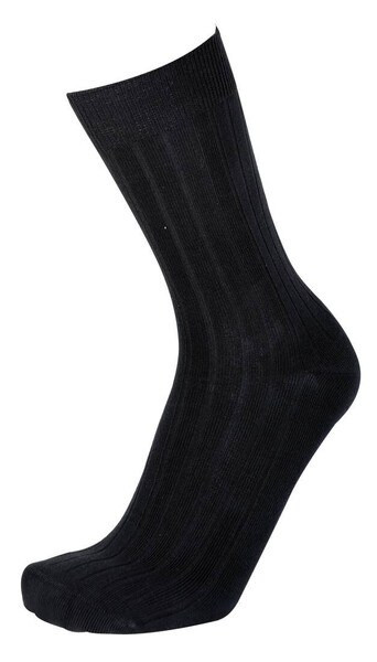 ESTEX TX6101 - Calze Eleganti in Cotone Nero Morbido