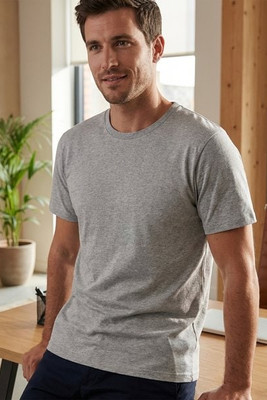 ET SI ON L'APPELAIT FRANCIS FRA192 - Organic Cotton Crew Neck Tee with Flag Detail