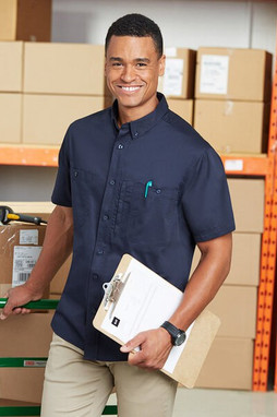 Harriton M585 - Mens Advantage IL Short-Sleeve Work Shirt