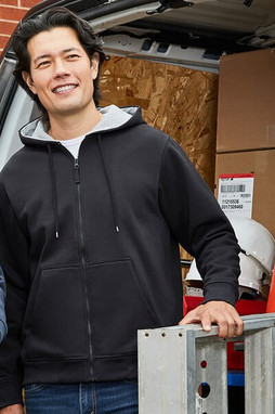 Harriton M711 - Mens ClimaBloc Lined Heavyweight Hooded Sweatshirt