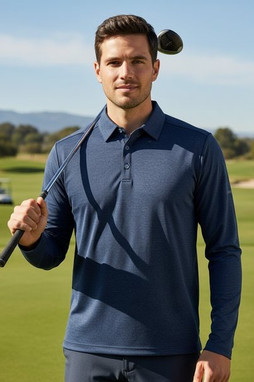 COLUMBIA GOLF 17F71MP - Adult Omni-Wick Pin High L/S Polo