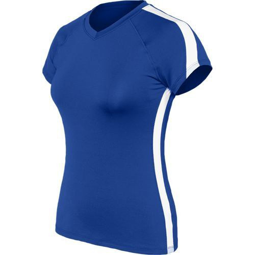 CHAMPION 2032TL - Maillot Femme Élégant Bleu et Blanc