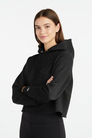 CHAMPION 7000TL - Womens Powerblend Cropped Hoodie