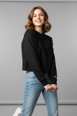 CHAMPION S690C - Girls Powerblend Cropped Crew