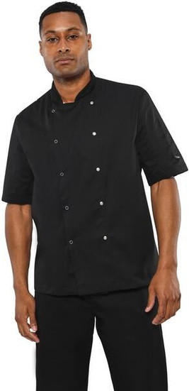 Dennys DD08S - Professional Short Sleeve Chef Jacket with Pen Pocket