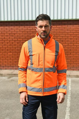 Korntex KXSSHJ - High Visibility Windproof Softshell Work Jacket