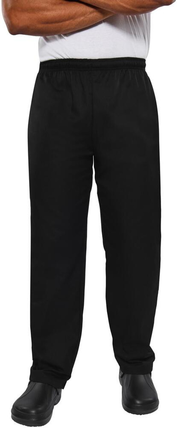 AFD By Dennys DDC15 - Unisex Classic Fit Chef Trousers with Elastic Waist