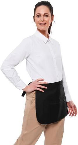 BonChef B761 - Durable Poly-Cotton Waist Apron with Zipper Pocket