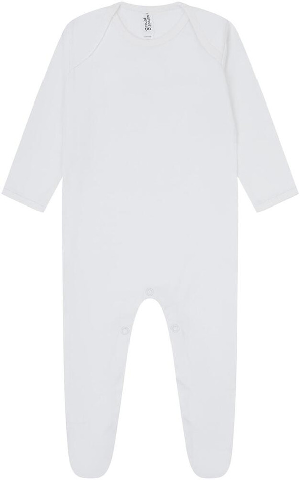 Casual Classics C8030T - Premium Soft Cotton Baby Romper with Long Sleeves