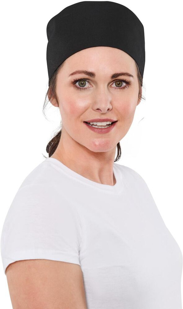 BonChef B801 - Durable Polycotton Chef Skull Cap with Elastic Fit