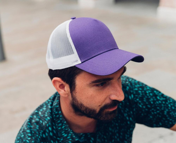 Atlantis ACRAPC - Premium Cotton 5-Panel Trucker Cap with Mesh