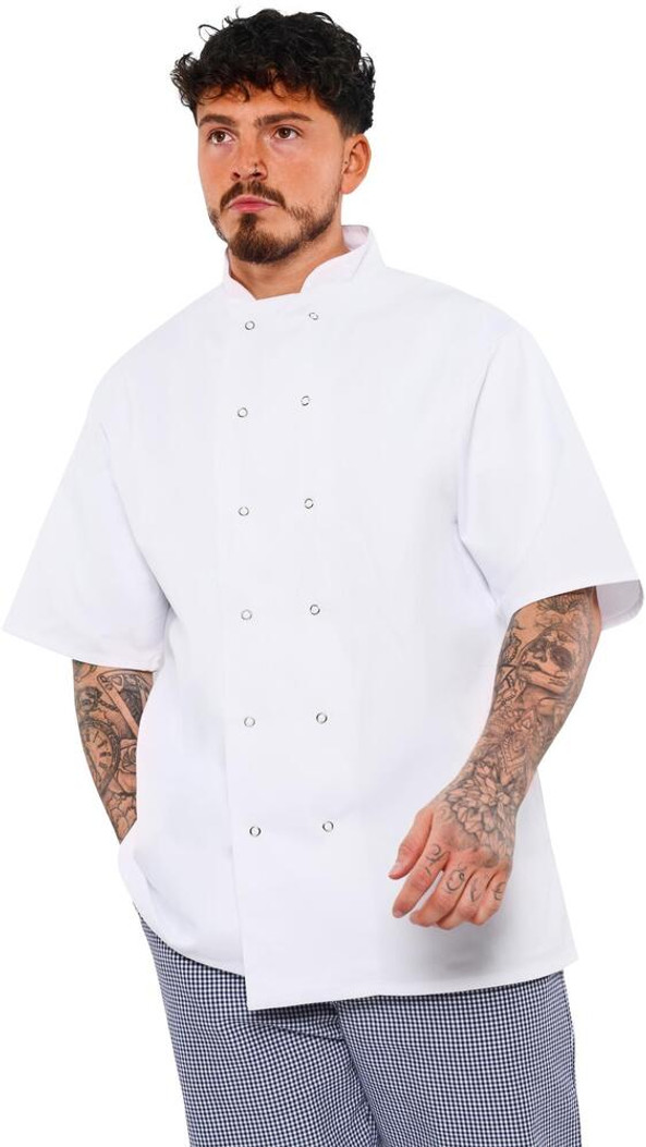 BonChef B102 - Professional Unisex Short Sleeve Chef Jacket