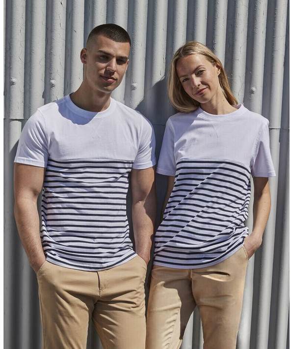 Front row FR135 - Classic Breton Striped Heavyweight T-Shirt