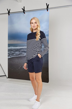 Front Row FR134 - T-shirt breton à manches longues