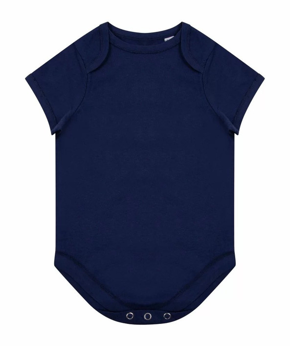 Larkwood LW655 - Short-sleeved organic cotton baby grow