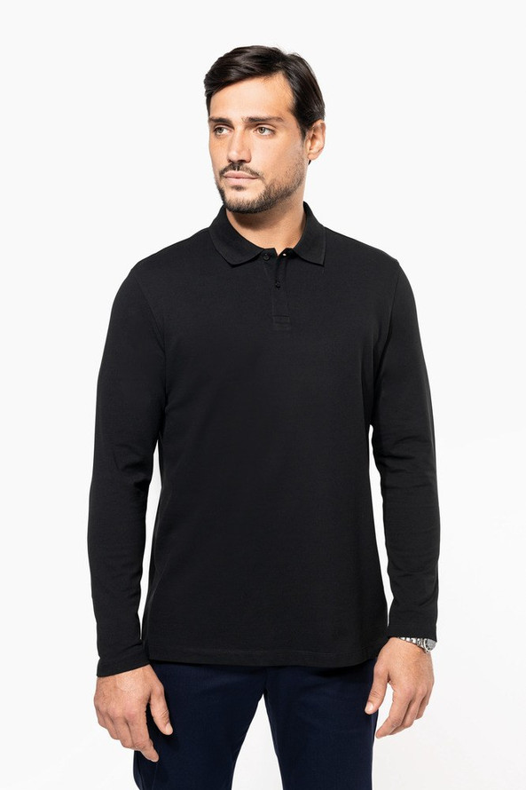 Kariban Premium PK202 - Men's long-sleeved Supima® polo shirt
