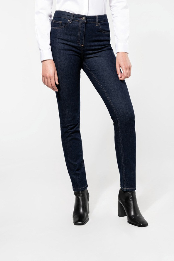 Kariban Premium PK731 - Komfortable Damejeans med Kontrastdetaljer