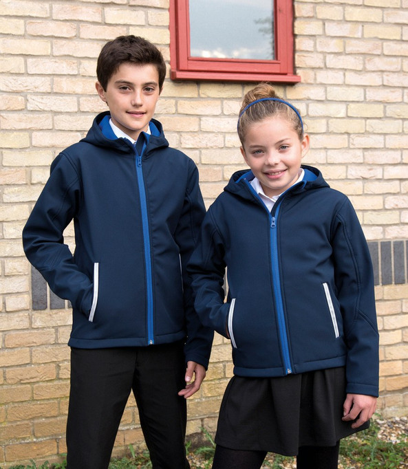 Result R224JY - Kids' TX Performance Hooded Softshell Jacket