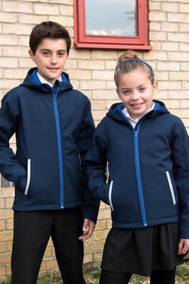 Result R224JY - Kids Tx Performance Hooded Softshell Jacket