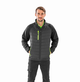 Result R237X - Veste softshell rembourrée black compass recyclée