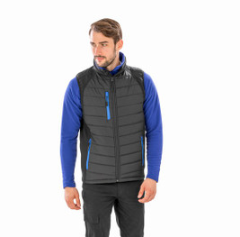 Result R238X - Gilet softshell rembourré black compass recyclé