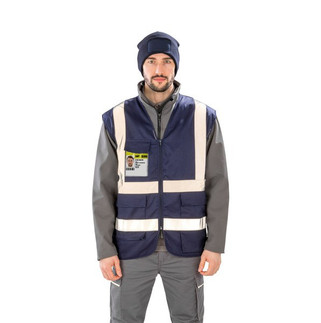 Result R477X - High-Visibility Reflective Safety Vest with Pockets