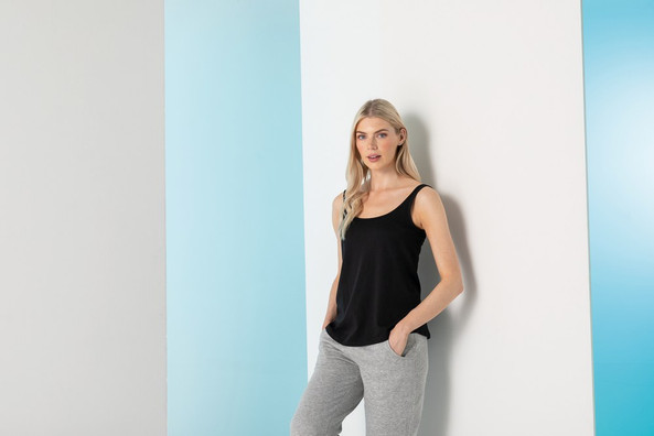 Skinnifit SK234 - Cotton Blend Scoop Neck Women's Vest